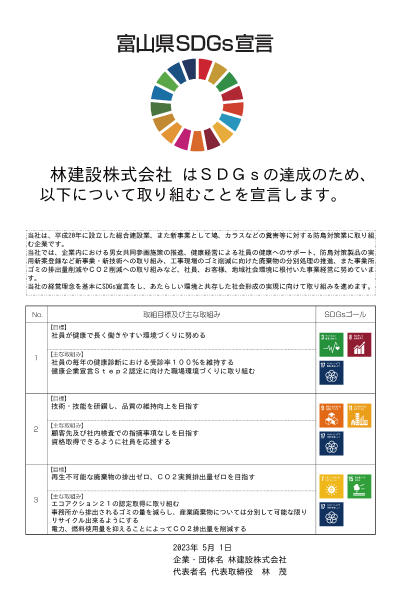富山県SDGs宣言事業