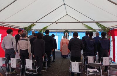 富山熔断株式会社第6工場新築工事 地鎮祭を執り行いました。